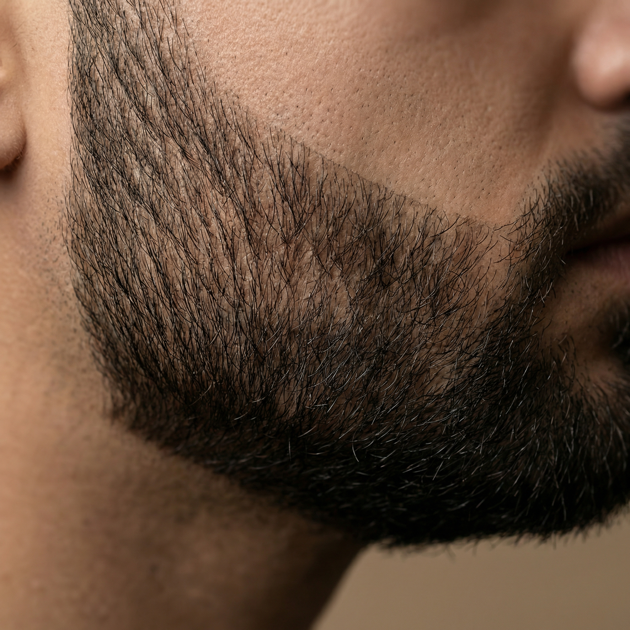 Sculpted beard